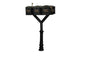 QualArc Penfield TRIPLE Mailbox Post System, base 7 with three Lewiston Mailboxes