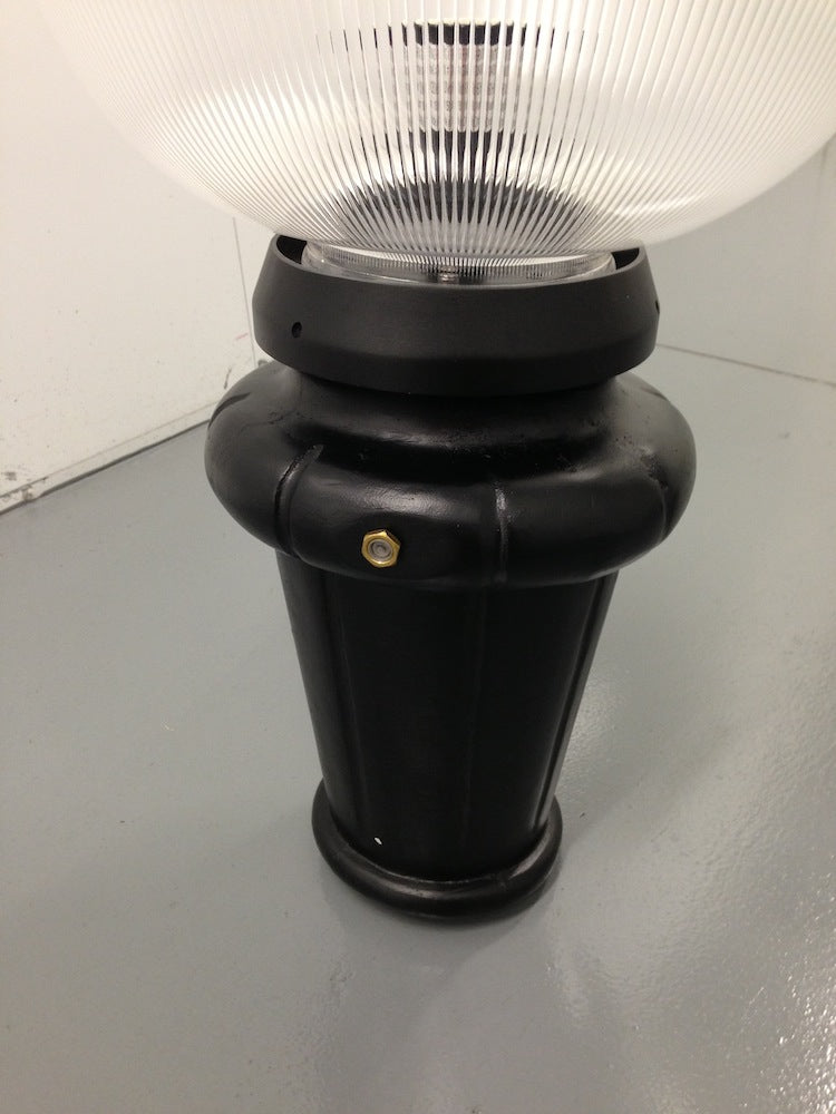 Affordable Decorative Municipal Quality LED Street Light Fixture, Pole, and Pedestal Combo