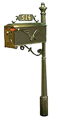 Residential Mailbox System with Eagle Mailbox