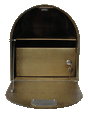 Streetscape Oxford Brass Mailbox with Flag (large size)