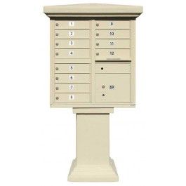 Parkview stucco cap, painted for top of Cluster Box Unit
