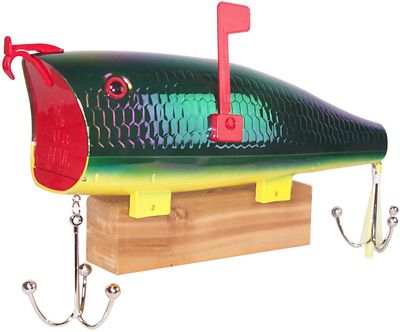 Rivers Edge Fire Tiger Fishing Lure Novelty Mailbox