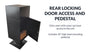 Deposit Vault with Pedestal - Curbside, Rear-Access Locking Parcel Mailbox