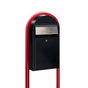 Bobi Grande Slim Front Access Mailbox with Round Post Combo - Multiple Color Options