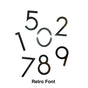 Ted Stuff Quick-Ship Uptown Modern Post Mounted Mailbox in White and Black with Stainless Steel Stick on Numbers