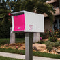 The Original Retrobox in Arctic White - Modern Post Mounted Mailbox