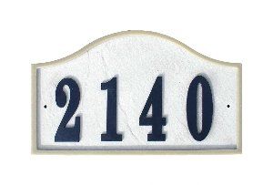 Ridgestone Serpentine (12 7/8" x 7 3/4") Address Plaque System - Slate