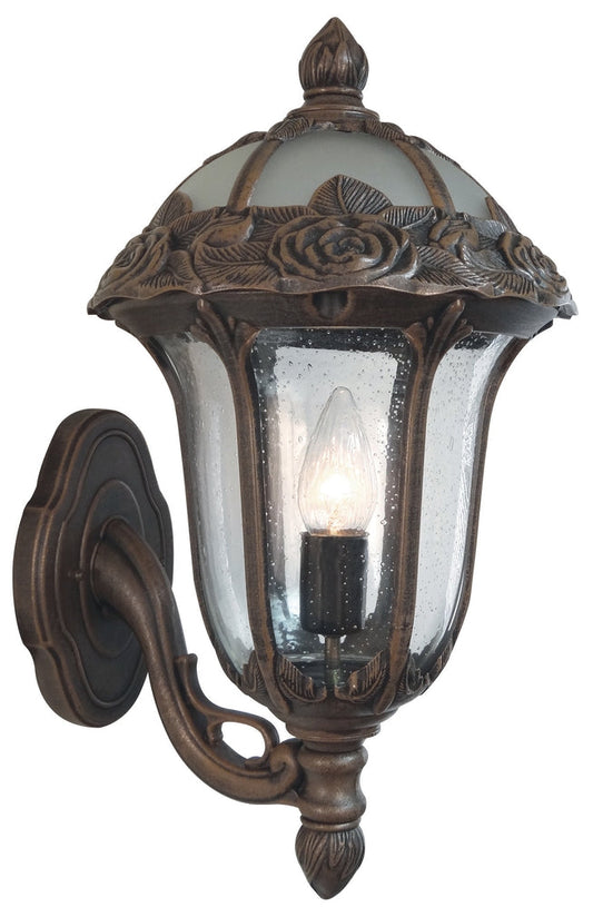 Rose Garden Medium Bottom Mount Wall Bracket Lighting Fixture