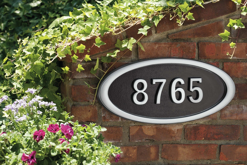 Housemark Large Roundtangle Address Plaques with Trim Color