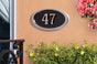 Housemark Small Roundtangle Address Plaques with Trim Color