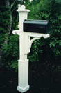 Wooden Cedar Elegant Mailbox Post (Primed)