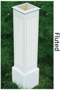 Wooden Cedar Elegant Mailbox Post (Primed)