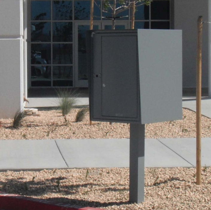 Front Access Double Commercial Collection Box in Aluminum