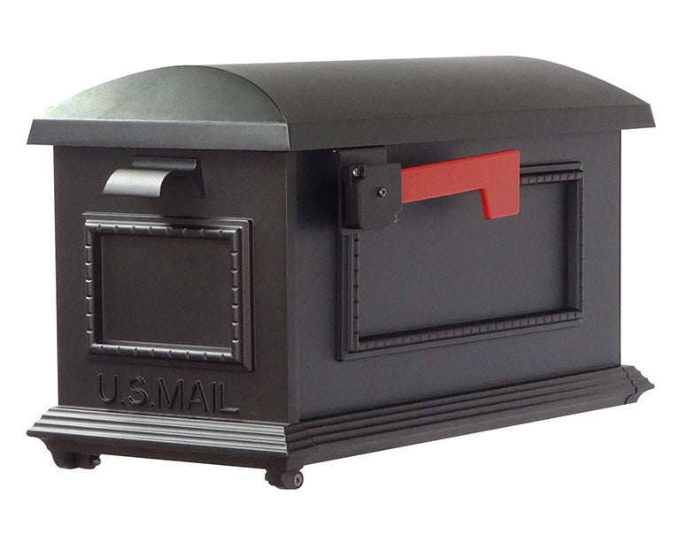 Traditional Curbside Mailbox with Newspaper Tube