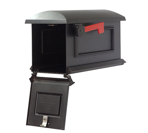 Traditional Curbside Mailbox with Newspaper Tube