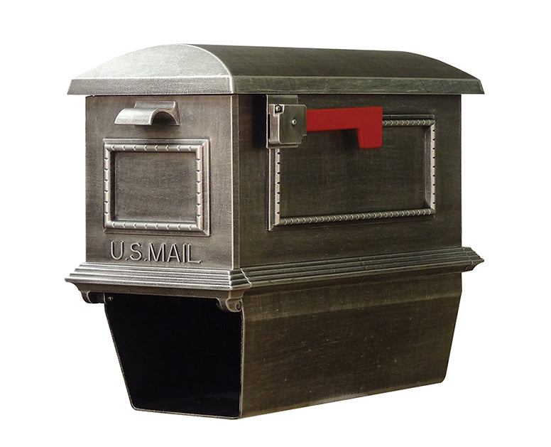 Traditional Curbside Mailbox with Newspaper Tube