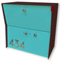 Tedstuff RetroBox Locking Small Package Wall Mounted Mailbox in Coconut