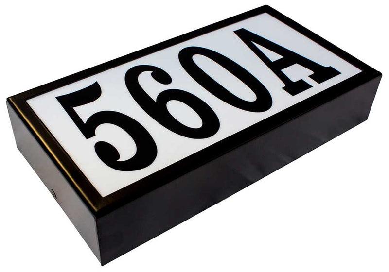Serrano (Standard) Lighted Address Plaque "Do it yourself kit" (Bronze frame color)