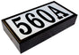 Serrano (Standard) Lighted Address Plaque with LED Lights "Do it yourself kit" (Bronze frame color)