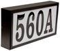 Serrano (Standard) Lighted Address Plaque with LED Lights "Do it yourself kit" (Black frame color)