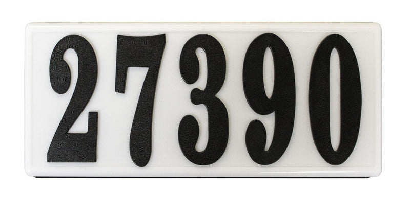 Serrano (Classic) Lighted Address Plaque "Do it yourself kit" (Black frame color)
