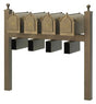 Whitehall Side Mount Quadruple Mailbox Package