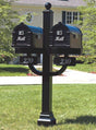 Signature Keystone Series Mailbox and Deluxe Double Mount Post Packages
