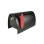 Spira Postbox Unique Post Mount Mailbox without Newspaper Holder - Black