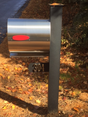 Spira Postbox Unique Post Mount Mailbox - Black