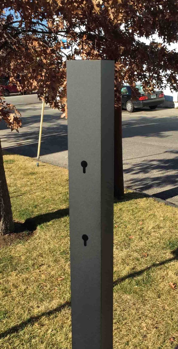Spira Postbox Unique Post Mount Mailbox without Newspaper Holder - Stainless Steel