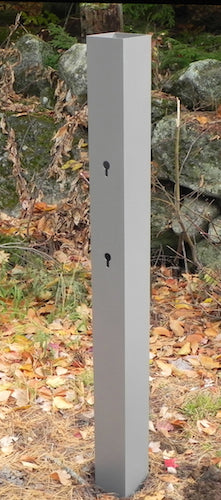 Spira Postbox Unique Post Mount Mailbox - Stainless Steel