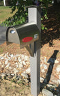 Spira Postbox Unique Post Mount Mailbox without Newspaper Holder - Stainless Steel