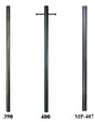 7 Foot Smooth Aluminum Direct Burial Post with Ladder Rest and Photo Control