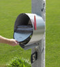 Spira Postbox Unique Post Mount Mailbox - Black
