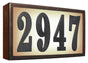 Serrano (Standard) Lighted Address Plaque "Do it yourself kit" (Bronze frame color)
