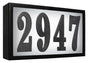 Serrano (Standard) Lighted Address Plaque with LED Lights "Do it yourself kit" (Black frame color)