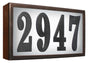 Serrano (Standard) Lighted Address Plaque with LED Lights "Do it yourself kit" (Bronze frame color)