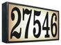 Serrano (XTRA LARGE) Lighted Address Plaque (Black frame only)