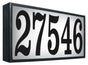 Serrano (XTRA LARGE) Lighted Address Plaque with LED Lights (Black frame only)