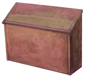 Streetscape Huntington Brass Wall Mount Locking Mailbox
