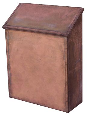 Streetscape Manhattan Brass Wall Mount Locking Mailbox