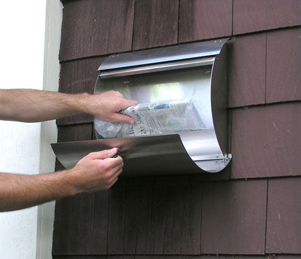 Spira Unique Wall Mount Mailbox - Stainless Steel