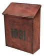 Streetscape Manhattan Brass Wall Mount Locking Mailbox