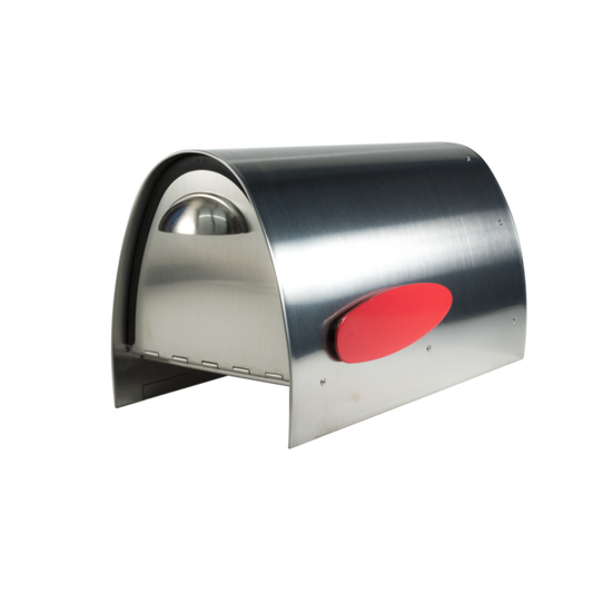 Spira Postbox Unique Post Mount Mailbox without Newspaper Holder - Stainless Steel