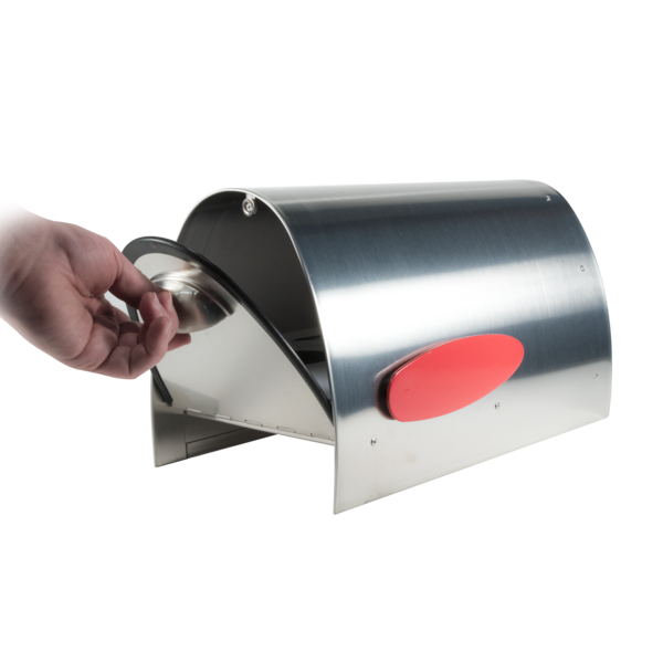 Spira Postbox Unique Post Mount Mailbox without Newspaper Holder - Stainless Steel