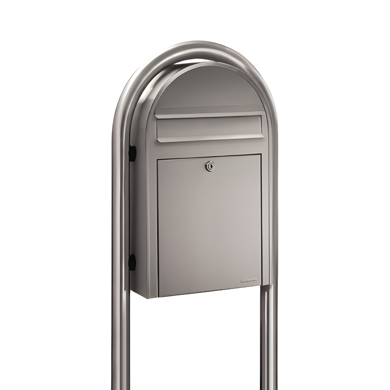 Bobi Classic Slim Mailbox and Round Post Combo