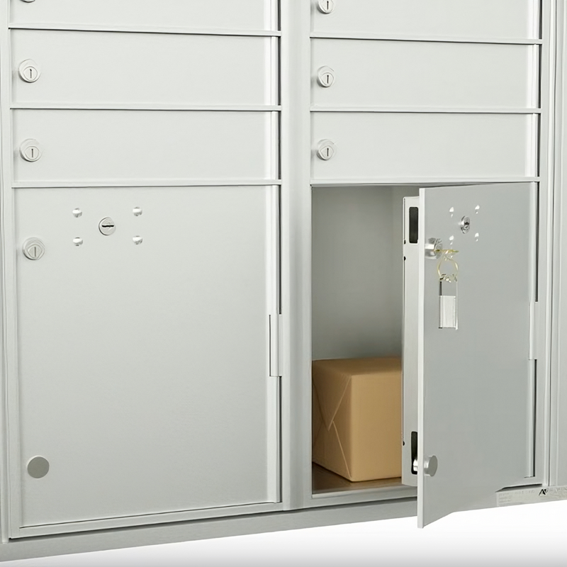 Florence 4C Horizontal Mailbox - 6 Parcel Lockers - Max Height USPS Access