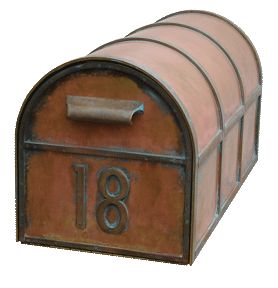 Streetscape Westchester Brass Mailbox & Capistrano Mailbox Post (flag included)