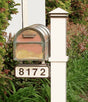 Streetscape Craftsman Mailbox Post & Westchester Brass Mailbox (flag included)