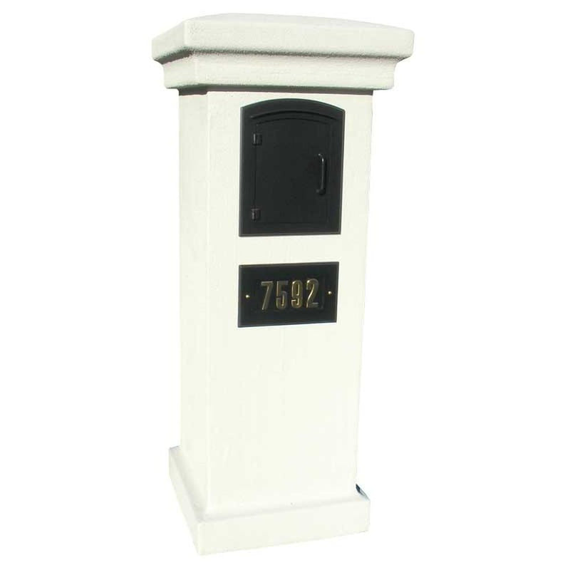 Stucco Column (Only) for Manchester Non-Locking Column Mount Mailbox - Choose Color (Mailbox and Address Plaque Sold Separately)